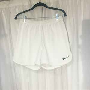 Nike White Athletic Workout Shorts